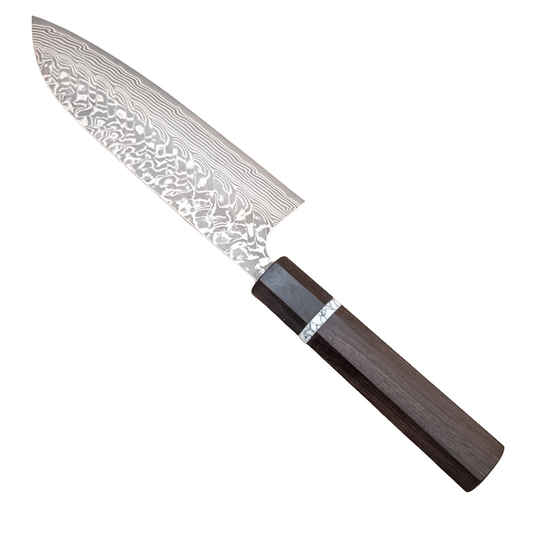 180mm Yoshimi Kato SG2 Damascus Wa Santoku