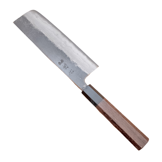 165mm Hatsukokoro Kumokage Aogami Damascus Wa Nakiri