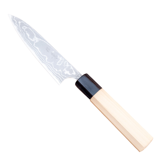 120mm Masakage Shimo Shirogami Damascus Wa Petty Utility