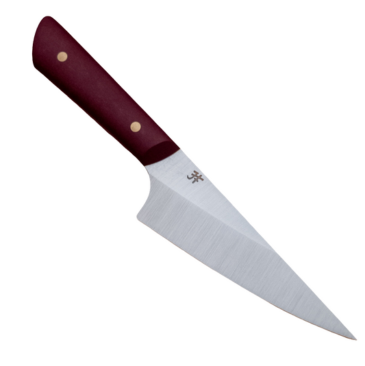 115mm Josh Fisher Nitro-V Petty Utility Maroon Richlite Handle