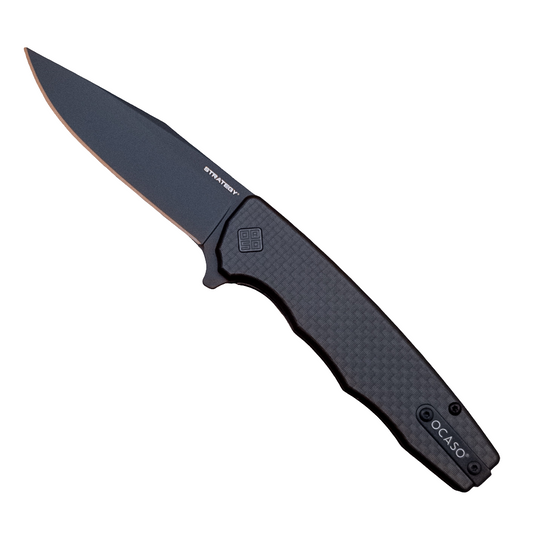 3.5" Ocaso Strategy D2 Carbon Fiber G10 Flipper