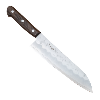 180mm Tsunehisa Ginsan Nishiji Santoku Red or Brown
