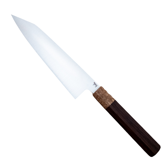 210mm Rowland Cutlery Nitro-V Gyuto Curly Mango Wa Handle