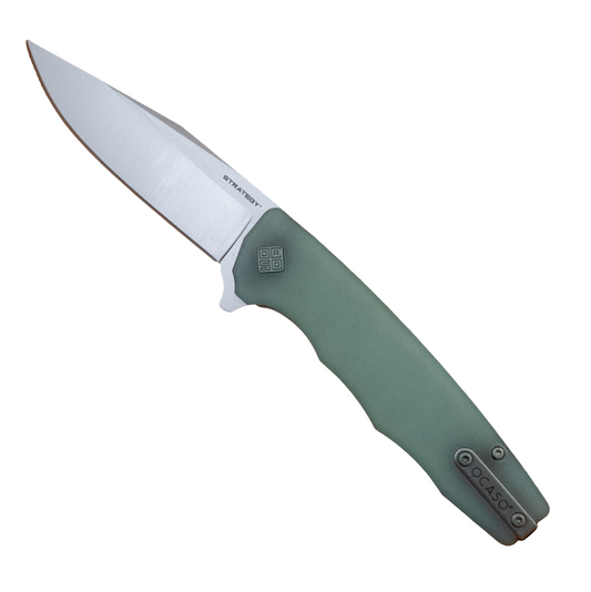3.5" Ocaso Strategy D2 Jade G10 Satin Flipper
