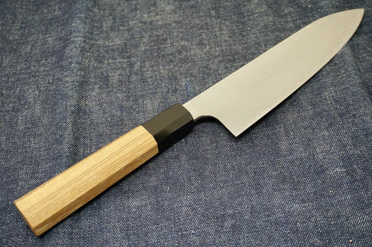 Hatsukokoro Yauji Damascus Santoku Knife - District Cutlery