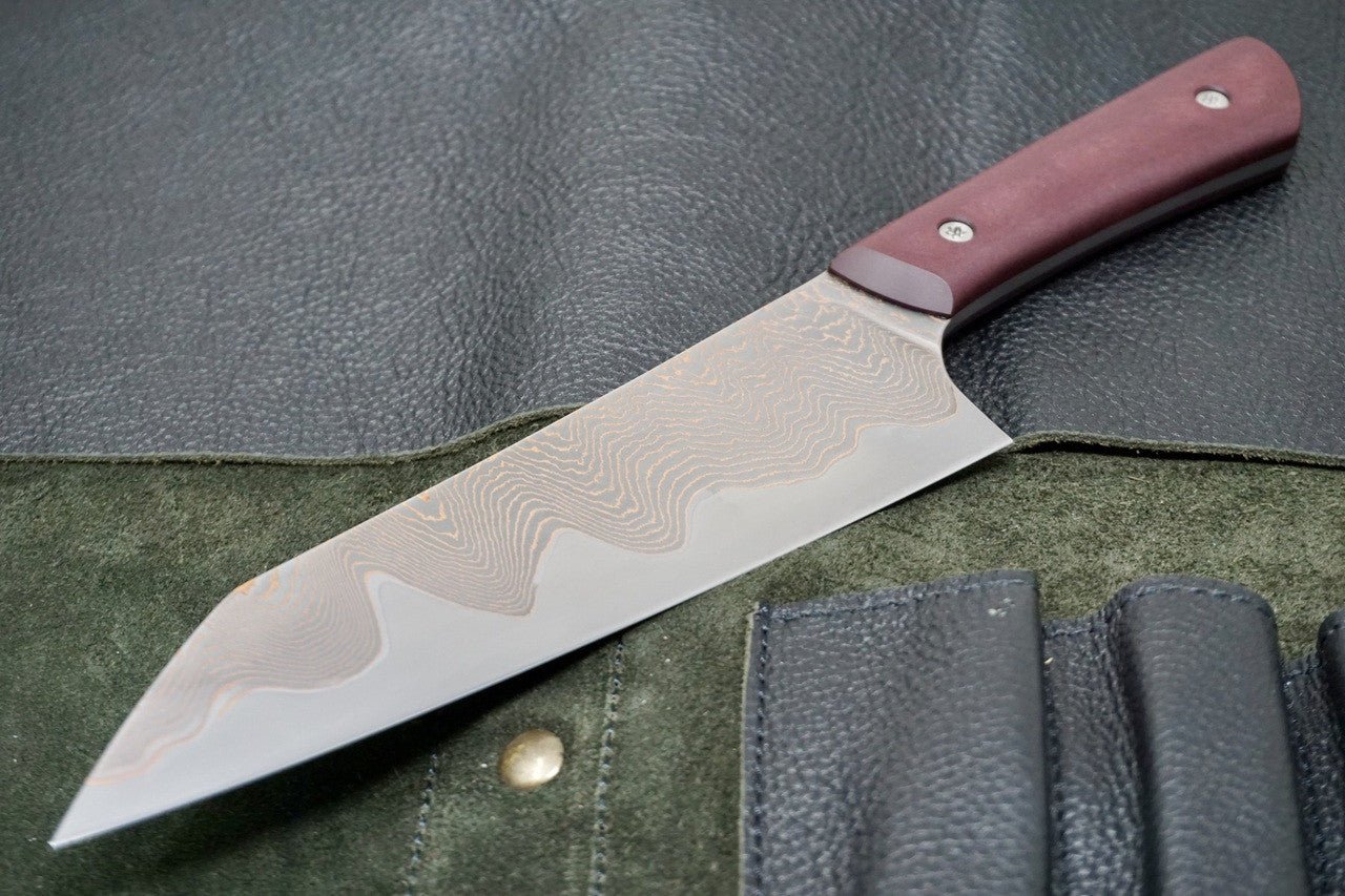 Joshua Fisher Damascus Bunka - District Cutlery