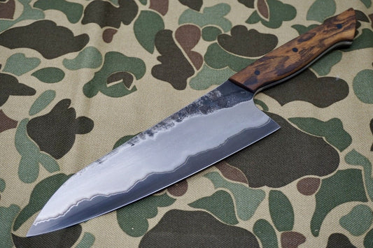 Martin Huber San - Mai Chef Knife Ironwood - District Cutlery