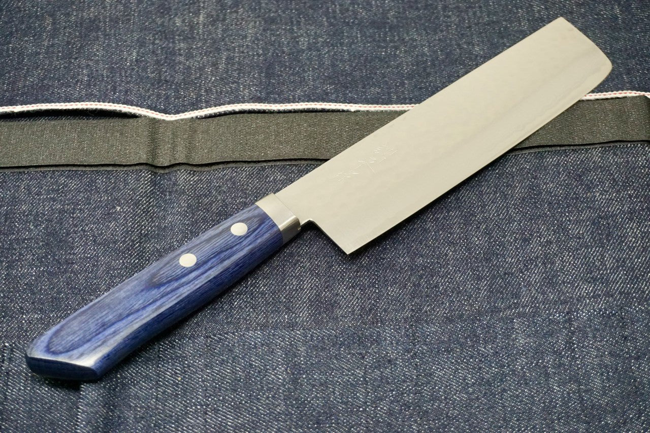 Masutani Kokuryu Damascus Nakiri Knife - District Cutlery