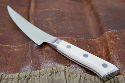 MCUSTA Zanmai Boning Knife - Damascus Clad with Corian - District Cutlery