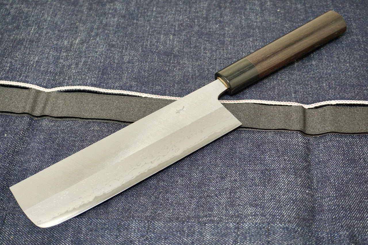 Muneishi Damascus Nakiri Rosewood - District Cutlery