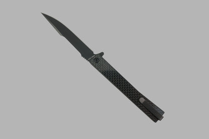 Ocaso Solstice Carbon Fiber Flipper Black PVD - District Cutlery