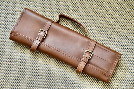 Quavaro Knife Roll - Bourbon - District Cutlery