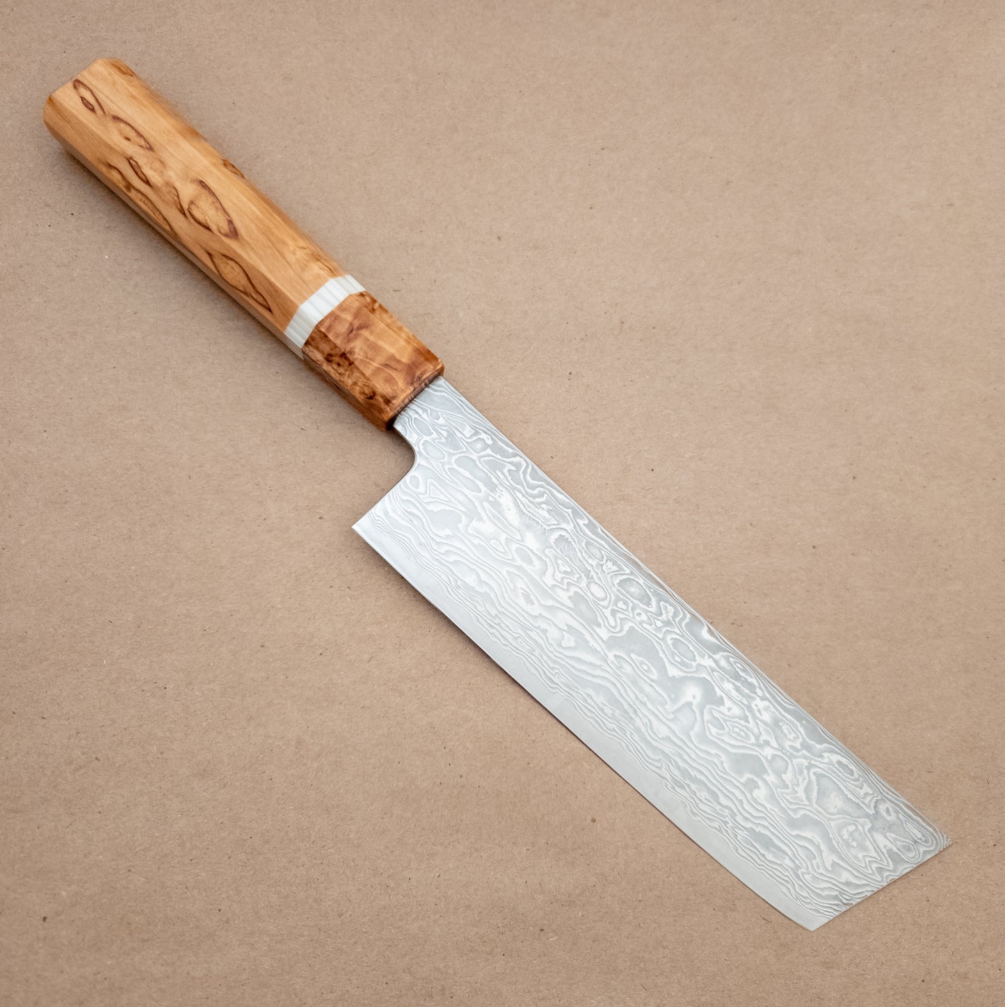 165mm Ryusen Fukakuryu Kai ATS314 Damascus Wa Nakiri