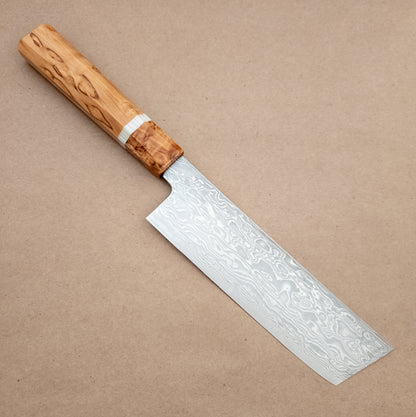 165mm Ryusen Fukakuryu Kai ATS314 Damascus Wa Nakiri