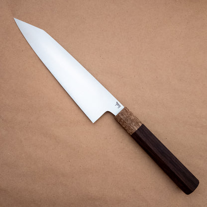 210mm Rowland Cutlery Nitro-V Gyuto Curly Mango Wa Handle