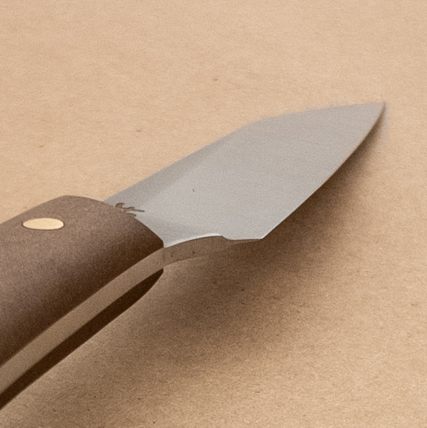 88mm Josh Fisher Nitro-V Paring Brown Richlite Handle