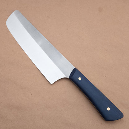 165mm Josh Fisher Nitro-V Nakiri Blue Richlite Handle