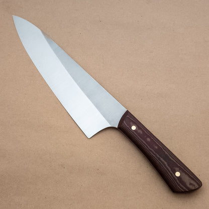 200mm Josh Fisher Nitro-V Chef Cabernet Richlite Handle
