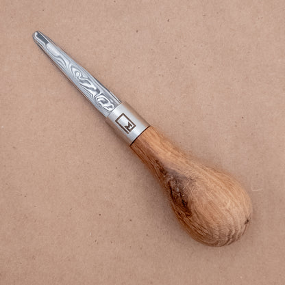 Monolith Knives Damascus Oyster Shucker White Oak