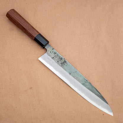 240mm Hatsukokoro Kurosagi Aogami Super Wa Gyuto