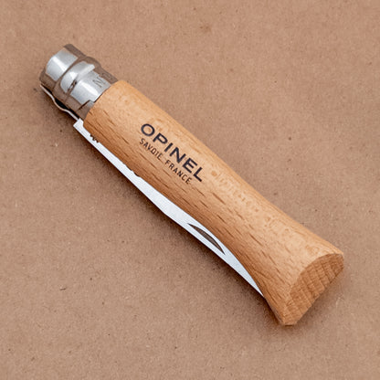 Opinel No.06 Beech Wood Stainless Steel Folding Knife