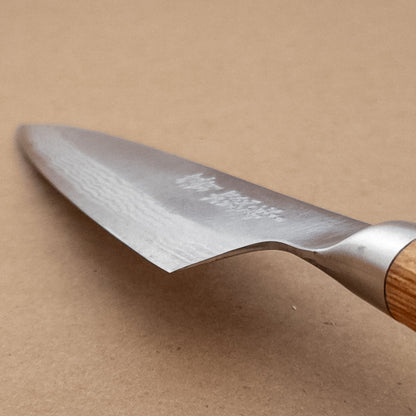 120mm Kamo Katsuyasu VG10 Damascus Wa Petty Utility