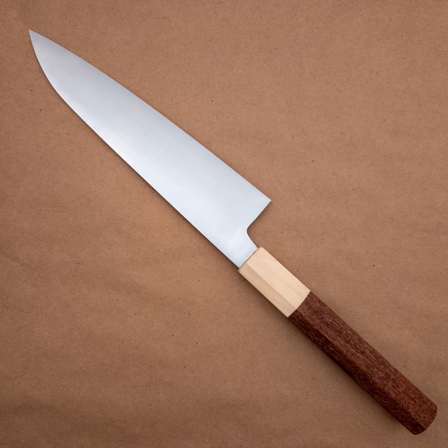 210mm Rowland Cutlery W2 Gyuto Tazmanian Blackwood Wa Handle