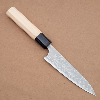 120mm Masakage Shimo Shirogami Damascus Wa Petty Utility