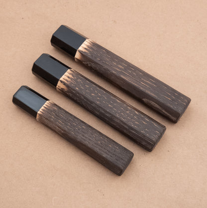 Chestnut Wa Handle with Black Ox Horn Ferrule