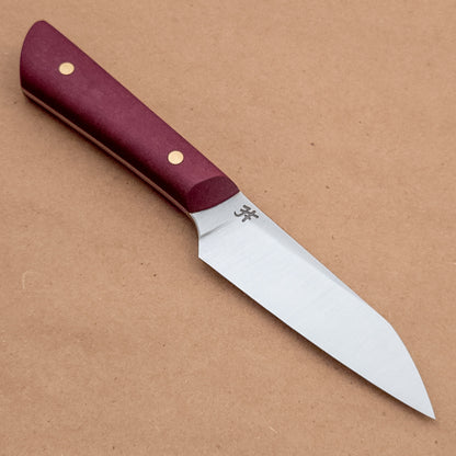 88mm Josh Fisher Nitro-V Paring Maroon Richlite Handle