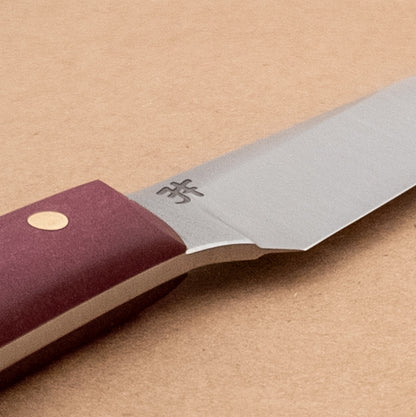 88mm Josh Fisher Nitro-V Paring Maroon Richlite Handle