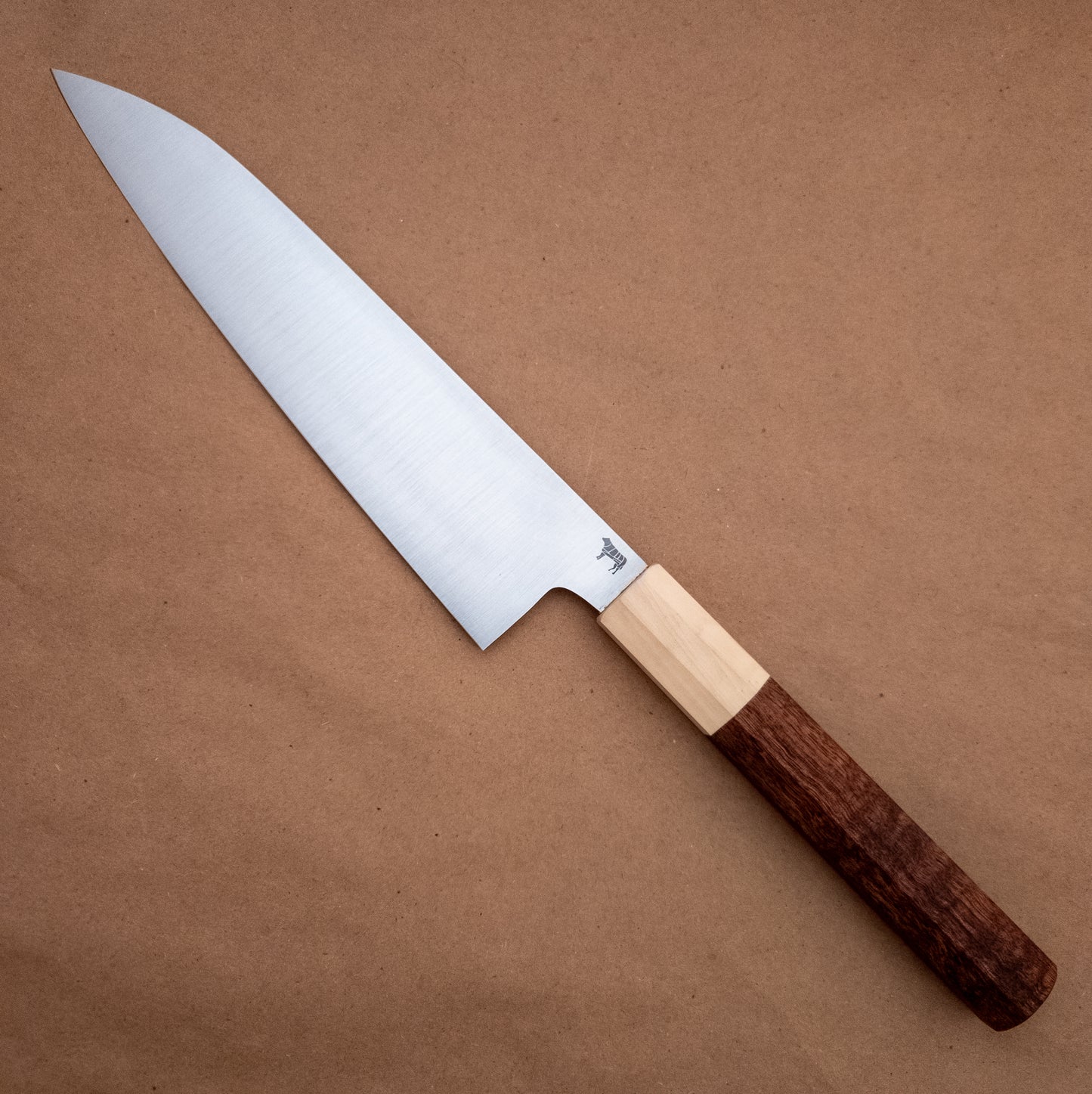 210mm Rowland Cutlery W2 Gyuto Tazmanian Blackwood Wa Handle