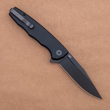 3.5" Ocaso Strategy D2 Black Aluminum Flipper