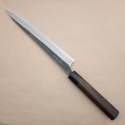 270mm Yoshimi Kato Aogami Super Kurouchi Wa Sujihiki