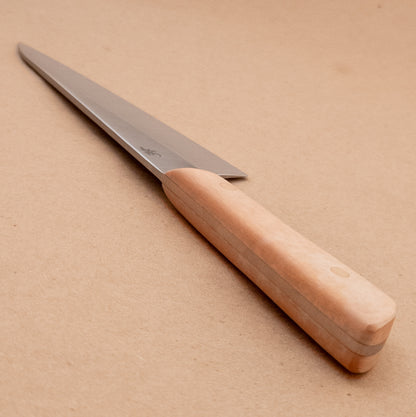 140mm Josh Fisher Nitro-V Petty Utility Natural Richlite Handle