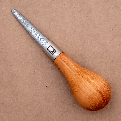 Monolith Knives Damascus Oyster Shucker Douglas Fir