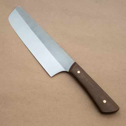 165mm Josh Fisher Nitro-V Nakiri Brown Richlite Handle