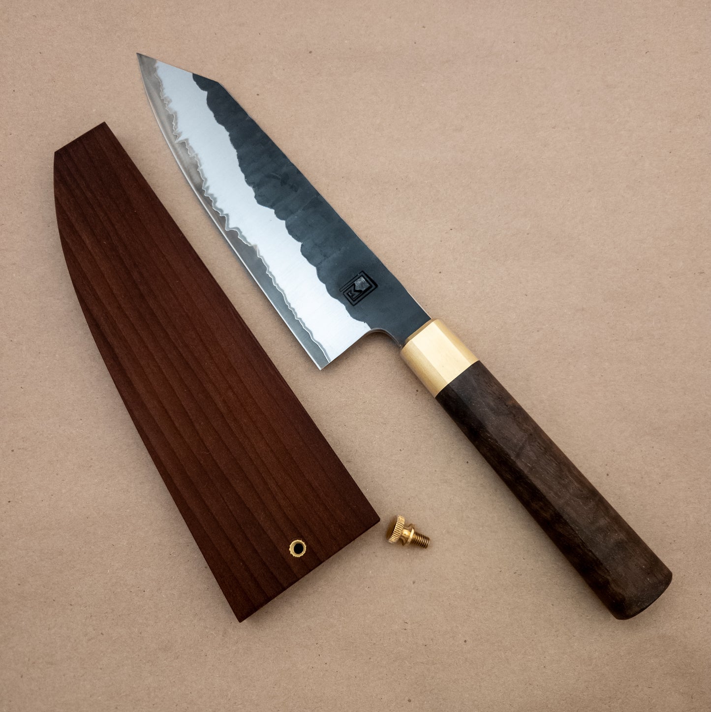 185mm Monolith Apex Aogami Super Bunka with Saya