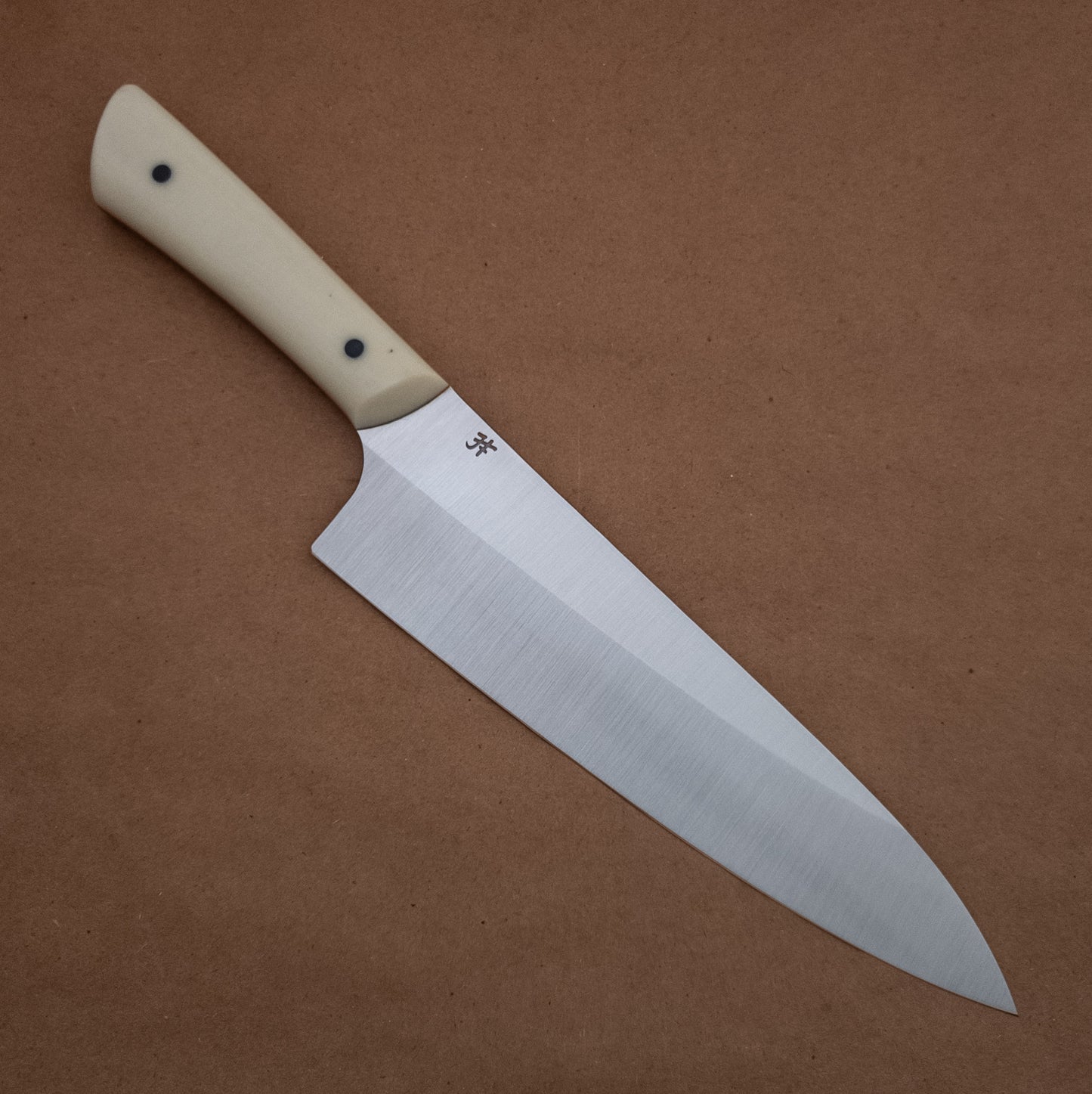 201mm Josh Fisher Nitro-V Chef Ivory Micarta Handle