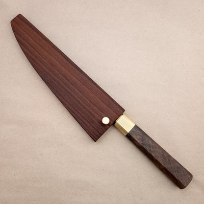 210mm Monolith Apex Aogami Super Wa Gyuto with Saya