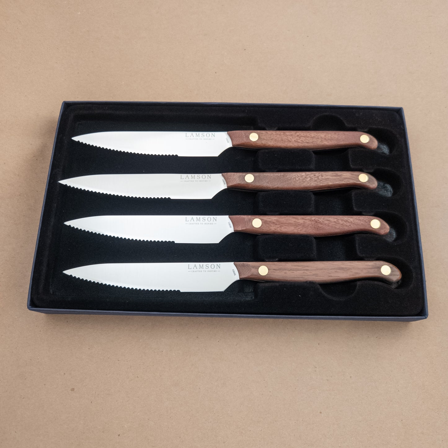 5″ Lamson Vintage Serrated Steak Knives, 4-Piece Set