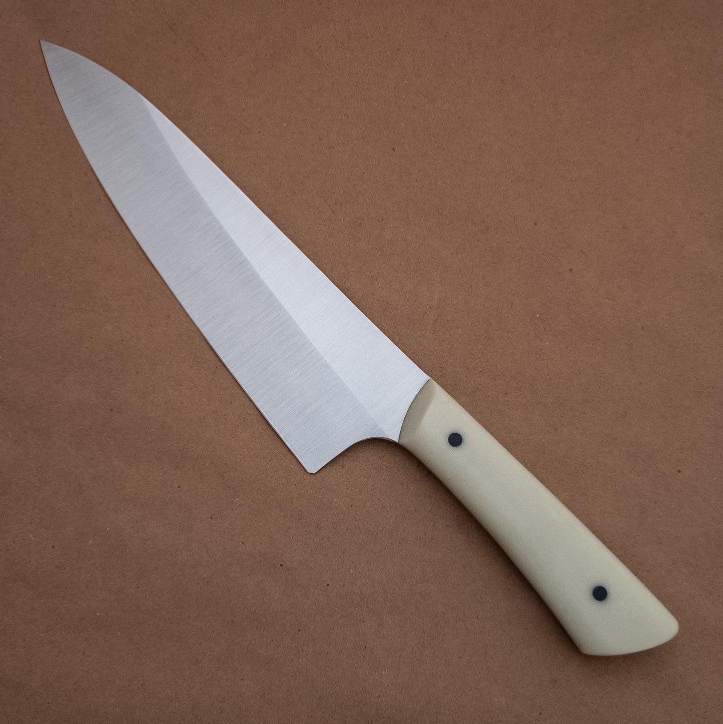 201mm Josh Fisher Nitro-V Chef Ivory Micarta Handle