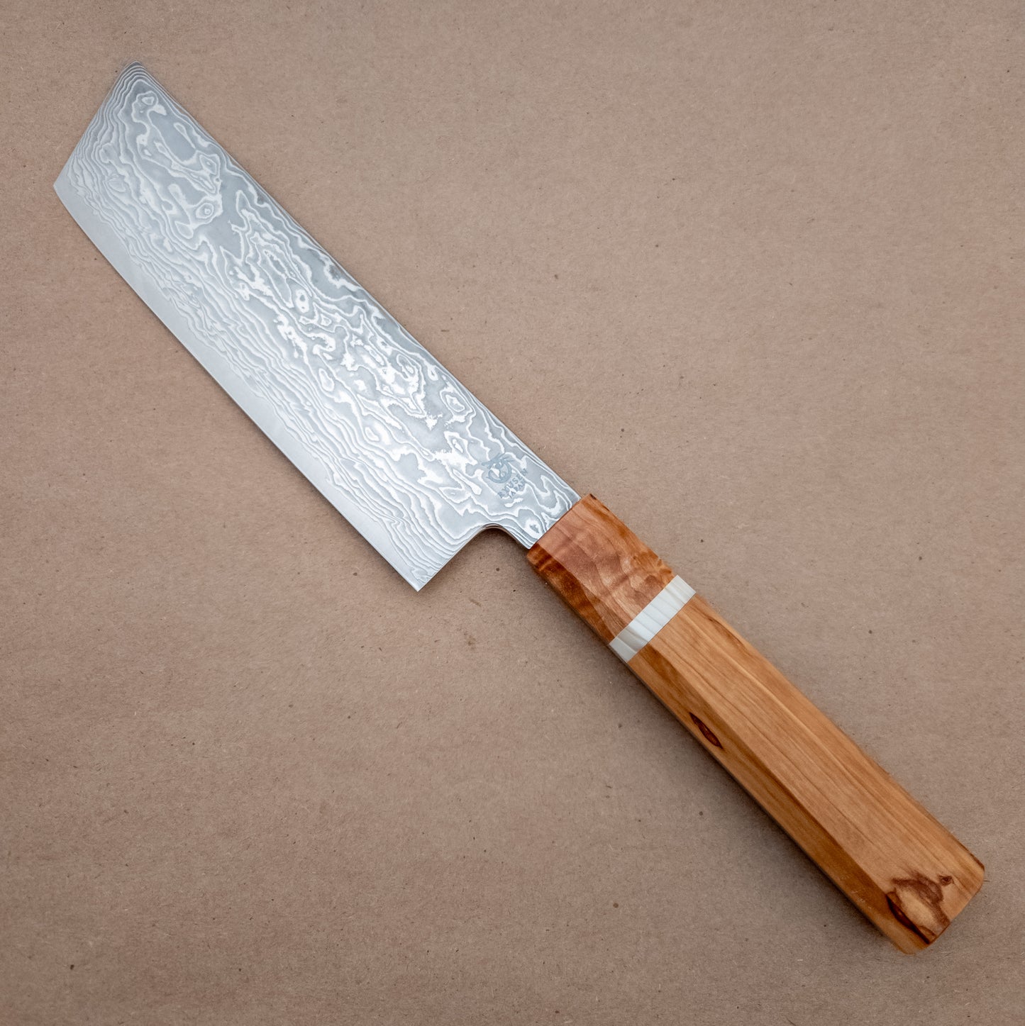 165mm Ryusen Fukakuryu Kai ATS314 Damascus Wa Nakiri