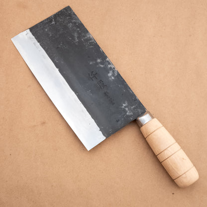 190mm Hatsukokoro Sentan Aogami Chinese Cleaver