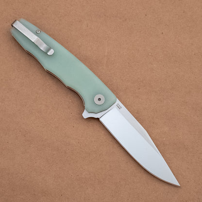 3.5" Ocaso Strategy D2 Jade G10 Satin Flipper