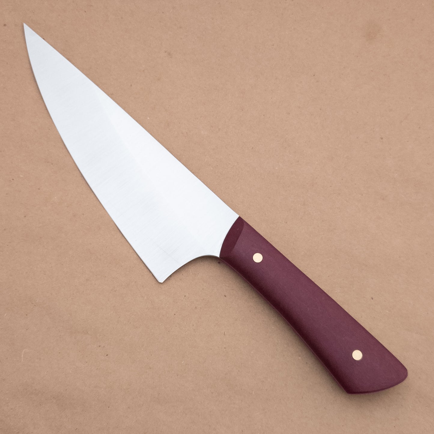 165mm Josh Fisher Nitro-V Chef Maroon Richlite Handle