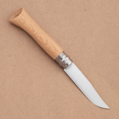 Opinel No.06 Beech Wood Stainless Steel Folding Knife