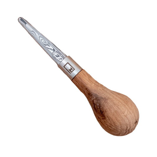 Monolith Knives Damascus Oyster Shucker White Oak