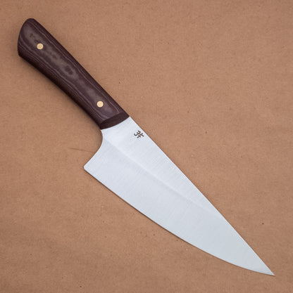 165mm Josh Fisher Nitro-V Chef Cabernet Richlite Handle