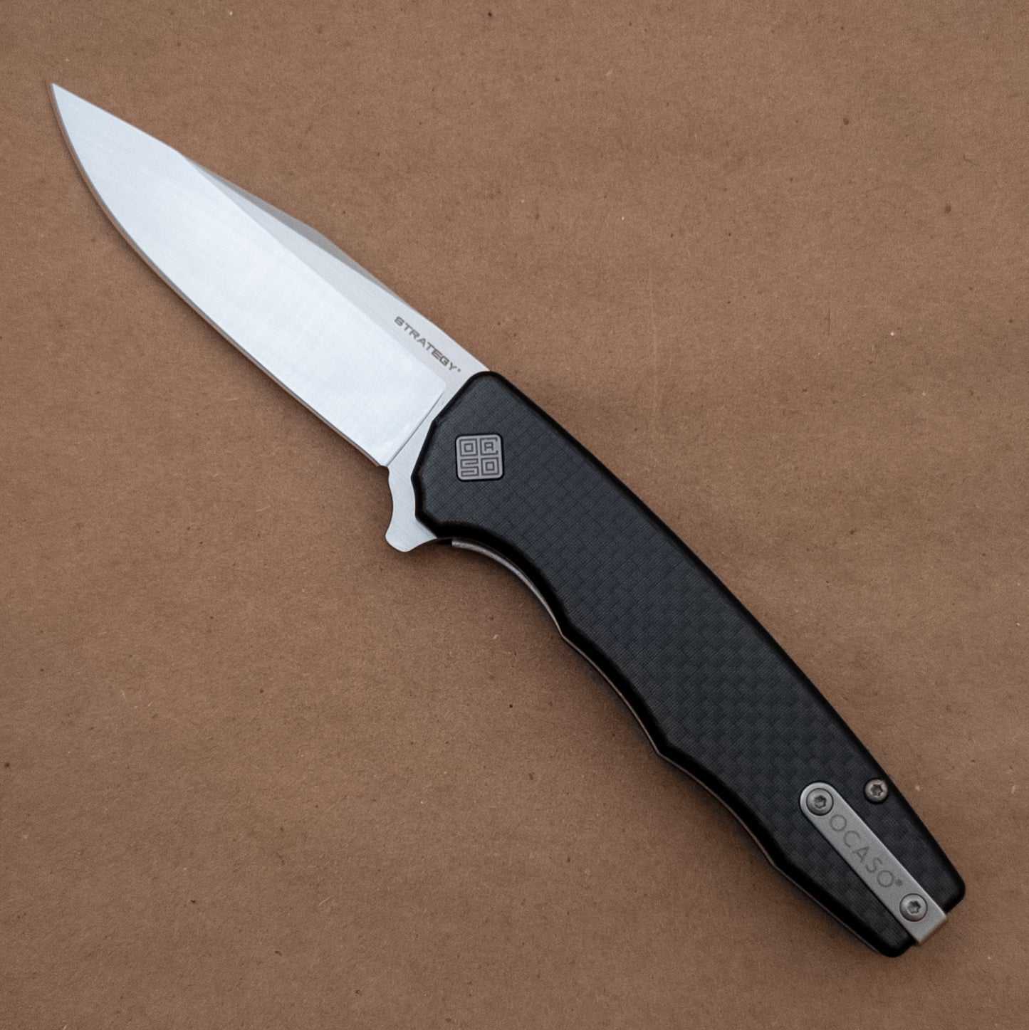 3.5" Ocaso Strategy D2 Carbon Fiber G10 Satin Flipper